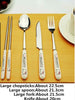 Ceramic Handle Stainless Steel Chopsticks Spoon Fork Tableware