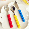 Lego Bricks Silicone Portable Cutlery Fork Spoon Picnic Set