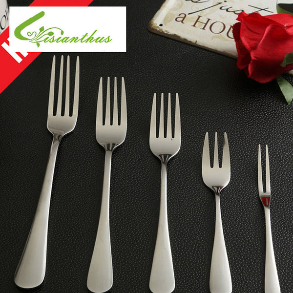 Stainless Steel Kitchenware Metal Silver Fork Steak Fork Fruit Salad Fork